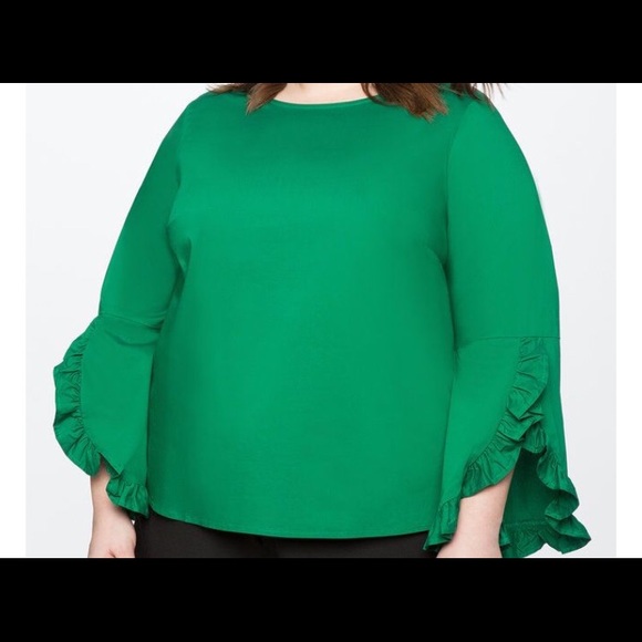 Eloquii Tops - Eloquii Ruffle Bell Sleeve Top